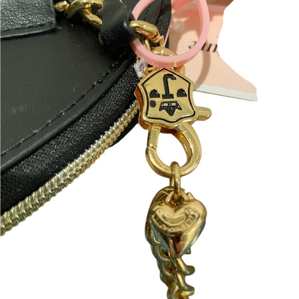 Juicy Couture Black Heart-Shaped belt Bag  NWT - Picture 3 of 4